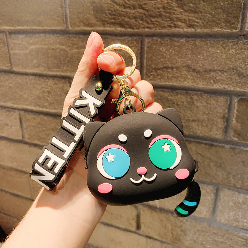 Wholesale Silicone Cute Cat Keychains